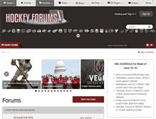 Tablet Screenshot of hockeyforums.net